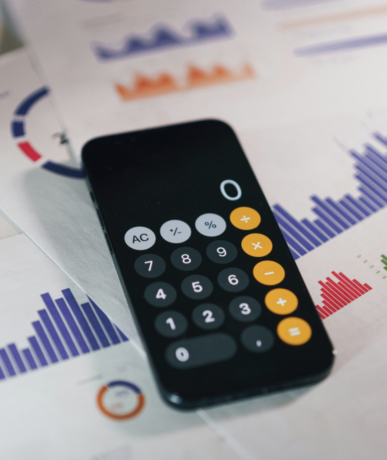 Calculator on charts